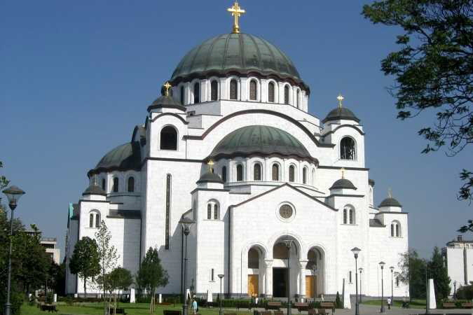7727 Сербия. Храм Святого Саввы.