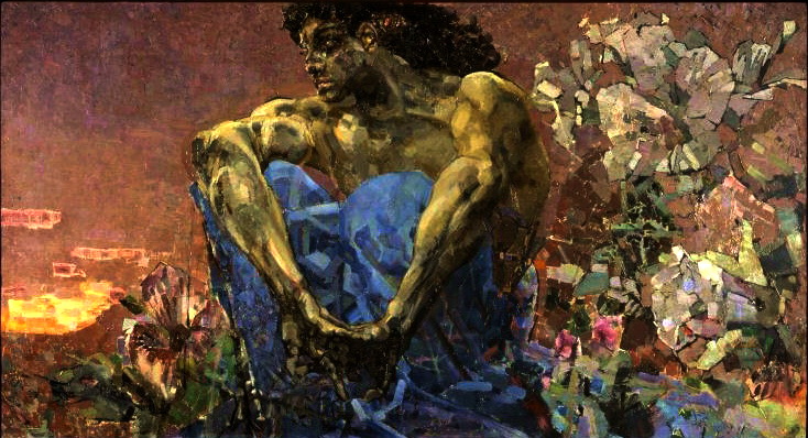 17643 Художник Михаил Врубель, картина Демон сидящий