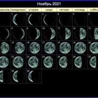 43354 Лунный календарь на ноябрь 2021 года