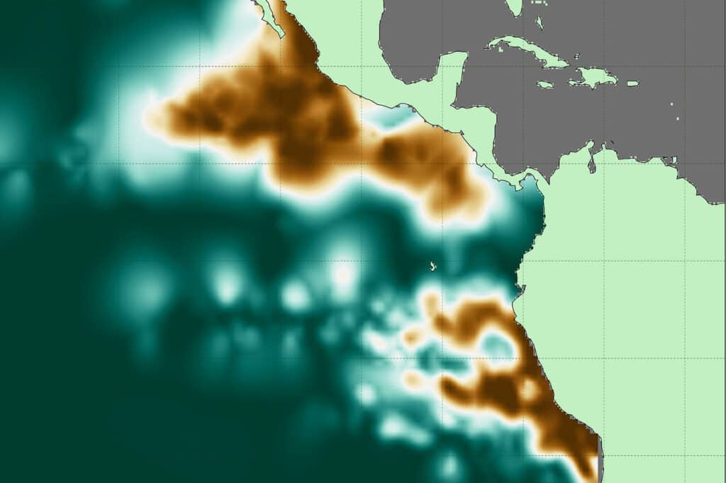 В MIT создали самую детальную карту «мертвых зон» Тихого океана — мест, где кислорода почти нет